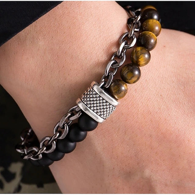 Beaded Chain Bracelet for Men & Women